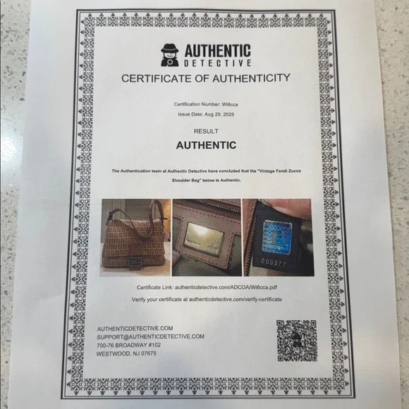 Rare Pink Fendi Baguette Zucca Canvas Shoulder Bag w/ COA - Excellent Condition - Picture 3 of 15